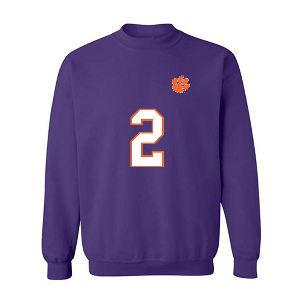 Clemson - NCAA Football : Tait Reynolds - Replica Shersey Crewneck Sweatshirt-0