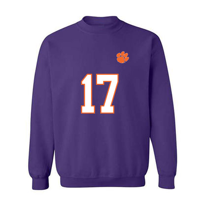 Clemson - NCAA Football : Christopher Vizzina - Replica Shersey Crewneck Sweatshirt-0