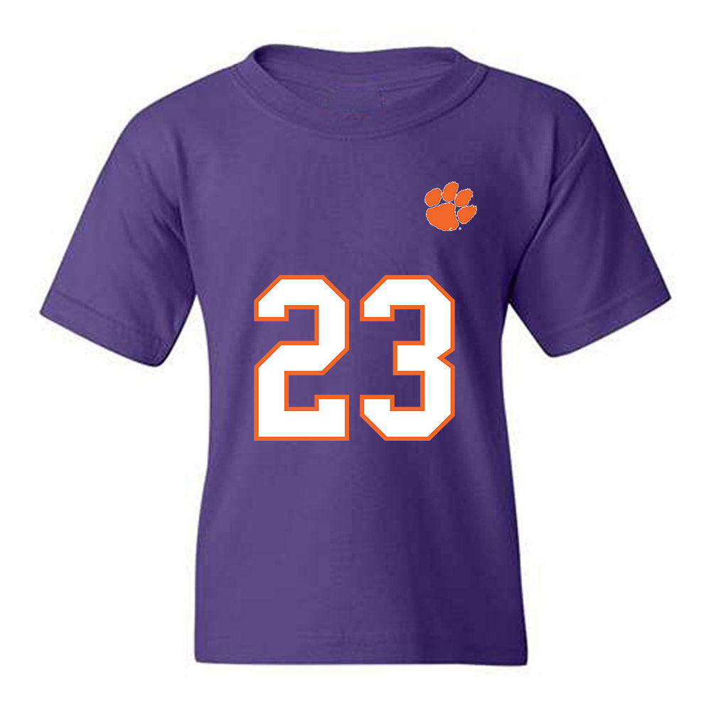 Clemson - NCAA Football : Ashton Hampton - Replica Shersey Youth T-Shirt-0