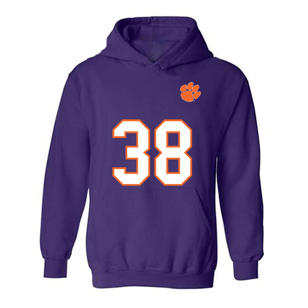 Clemson - NCAA Football : Robert Gunn III - Replica Shersey Hooded Sweatshirt-0