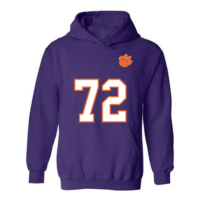 Clemson - NCAA Football : Adam Guthrie - Replica Shersey Hooded Sweatshirt-0