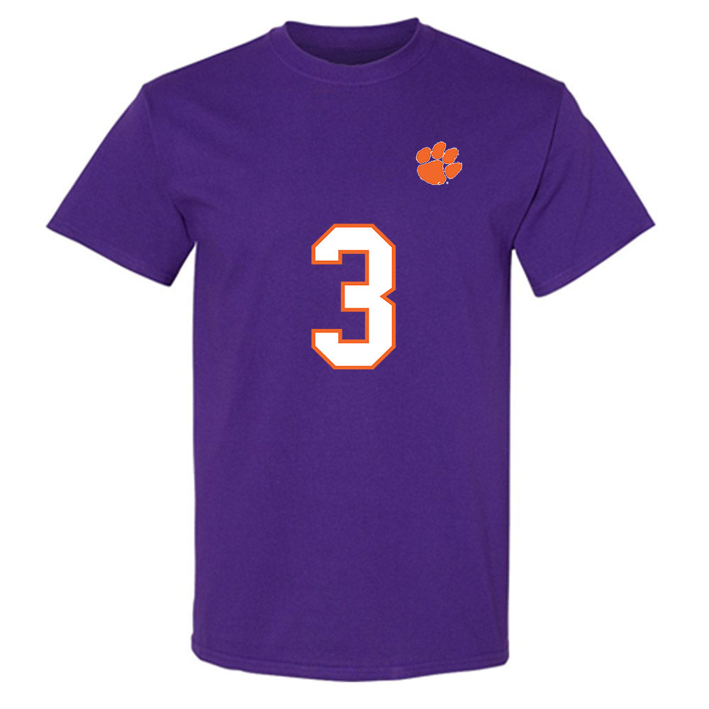Clemson - NCAA Football : Elliot Washington II - Replica Shersey T-Shirt-0