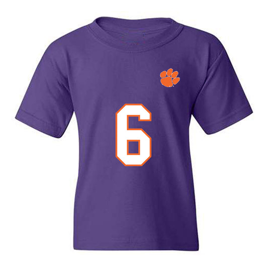 Clemson - NCAA Football : Jerome Carter III - Replica Shersey Youth T-Shirt-0