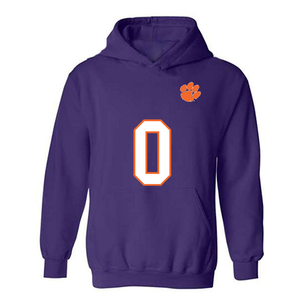 Clemson - NCAA Football : Naeem Burroughs - Replica Shersey Hooded Sweatshirt-0