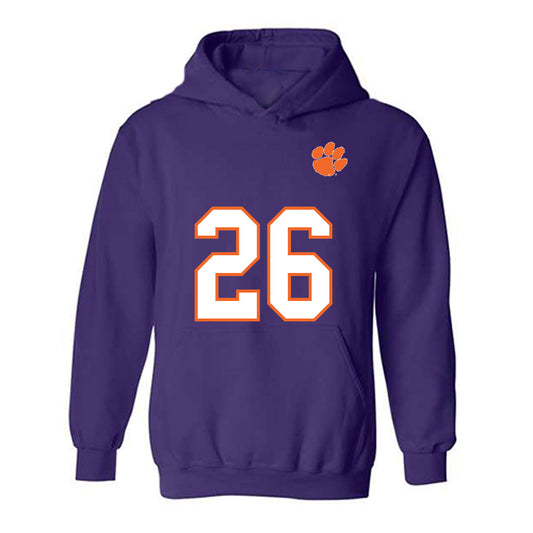 Clemson - NCAA Football : C.J. Kubah-Taylor - Replica Shersey Hooded Sweatshirt-0