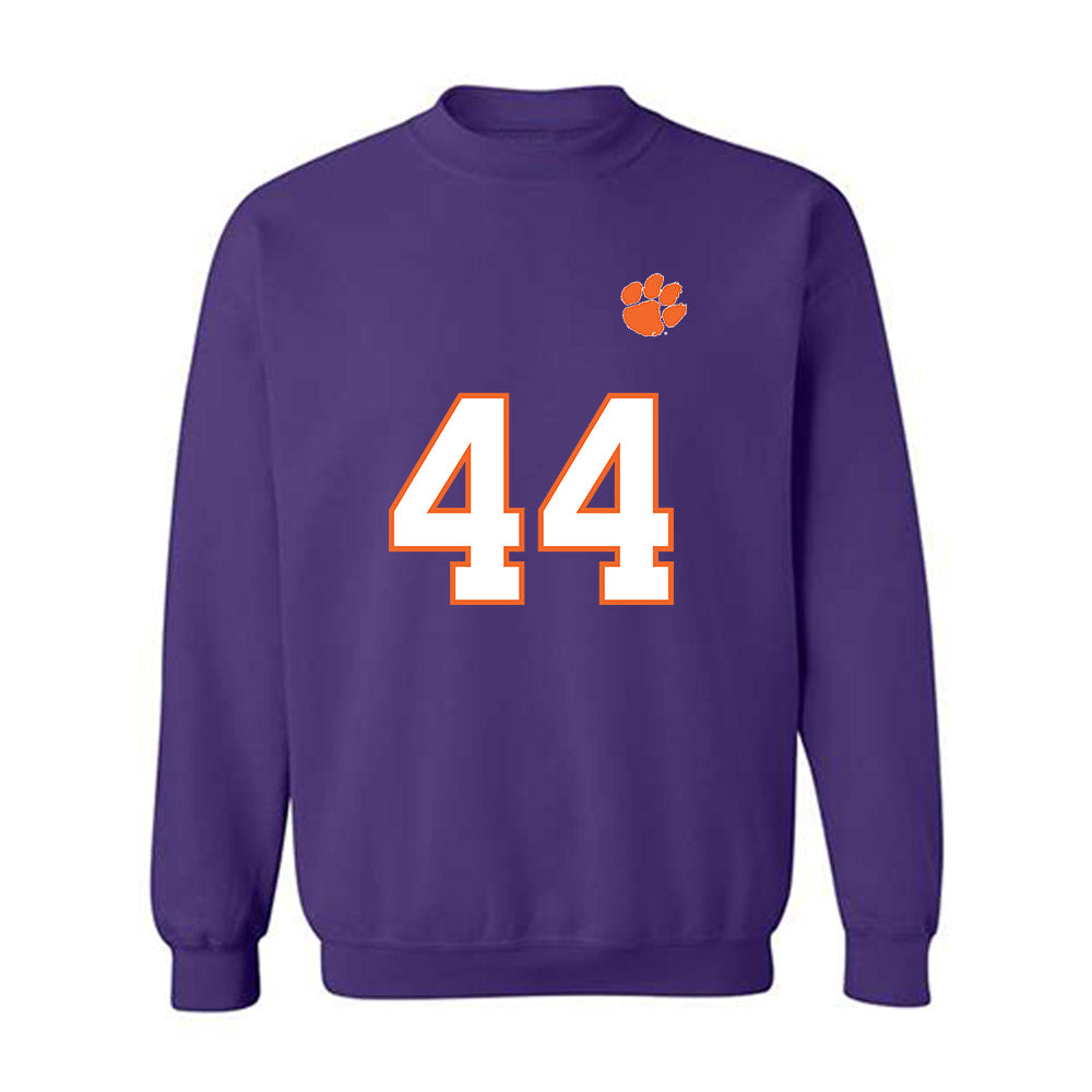Clemson - NCAA Football : Jack Wolf - Replica Shersey Crewneck Sweatshirt-0