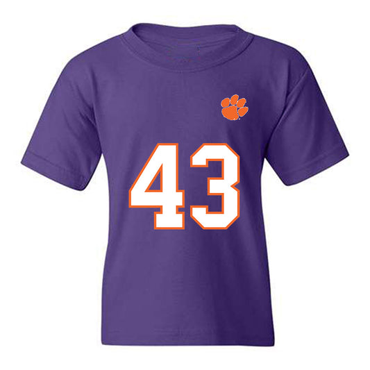 Clemson - NCAA Football : JR Buckner - Replica Shersey Youth T-Shirt-0
