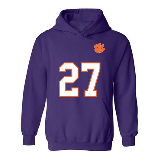 Clemson - NCAA Football : Noah Dixon - Replica Shersey Hooded Sweatshirt-0