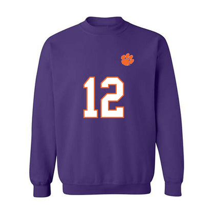Clemson - NCAA Football : Shavar Young - Replica Shersey Crewneck Sweatshirt-0