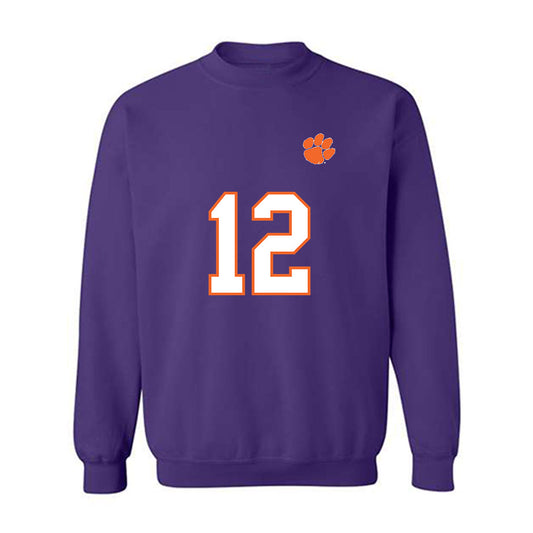 Clemson - NCAA Football : Shavar Young - Replica Shersey Crewneck Sweatshirt-0