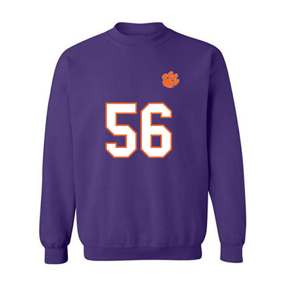 Clemson - NCAA Football : Andy Burburija - Replica Shersey Crewneck Sweatshirt-0