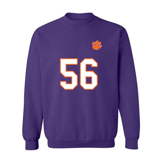 Clemson - NCAA Football : Andy Burburija - Replica Shersey Crewneck Sweatshirt-0