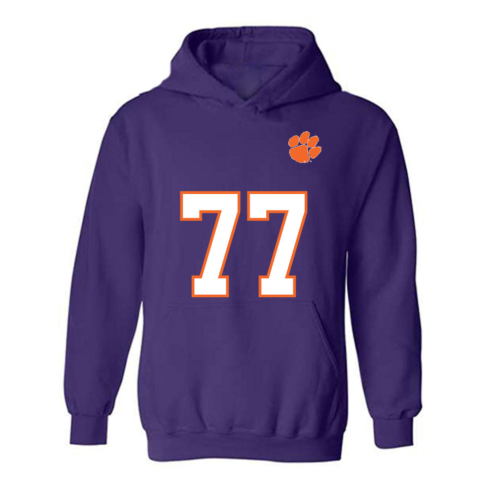 Clemson - NCAA Football : Ronan O'Connell - Replica Shersey Hooded Sweatshirt-0