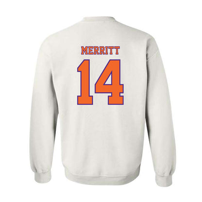 Clemson - NCAA Football : London Merritt - Replica Shersey Crewneck Sweatshirt-1