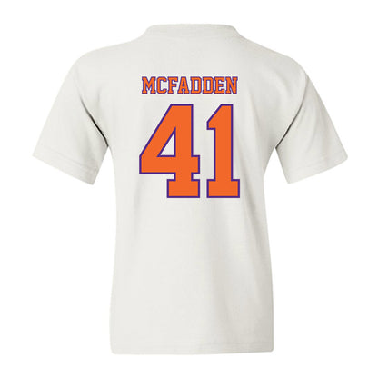 Clemson - NCAA Football : Connor McFadden - Replica Shersey Youth T-Shirt-1