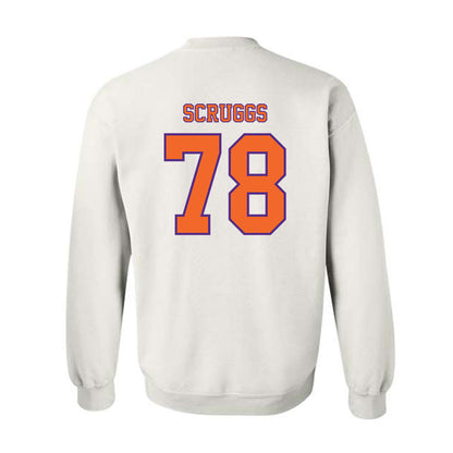 Clemson - NCAA Football : Carter Scruggs - Replica Shersey Crewneck Sweatshirt-1