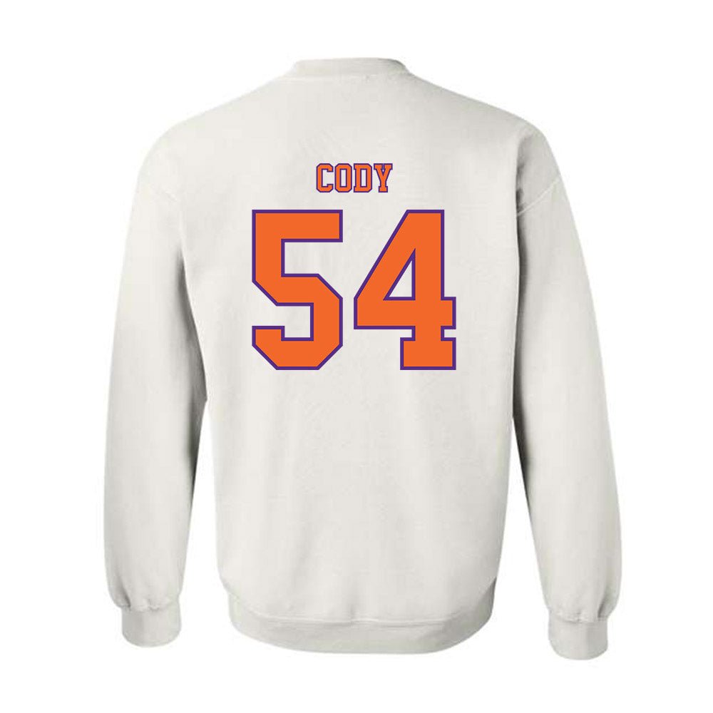 Clemson - NCAA Football : Kam Cody - Replica Shersey Crewneck Sweatshirt-1