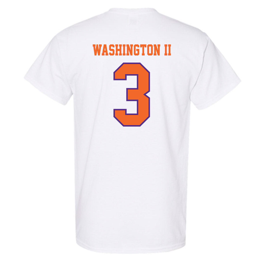 Clemson - NCAA Football : Elliot Washington II - Replica Shersey T-Shirt-1