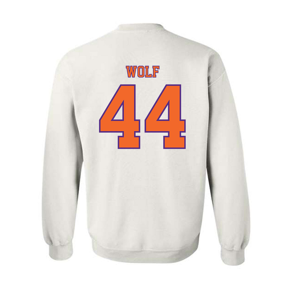 Clemson - NCAA Football : Jack Wolf - Replica Shersey Crewneck Sweatshirt-1