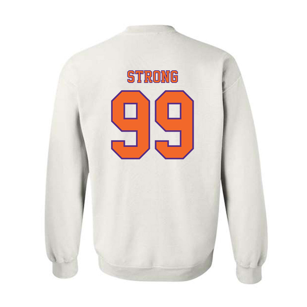 Clemson - NCAA Football : Markus Strong - Replica Shersey Crewneck Sweatshirt-1