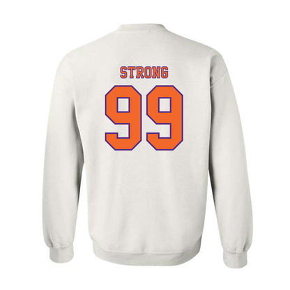 Clemson - NCAA Football : Markus Strong - Replica Shersey Crewneck Sweatshirt-1