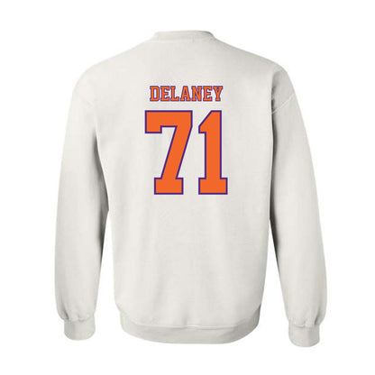Clemson - NCAA Football : Leo Delaney - Replica Shersey Crewneck Sweatshirt-1