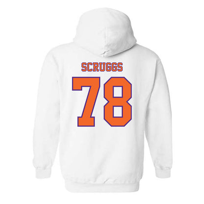 Clemson - NCAA Football : Carter Scruggs - Replica Shersey Hooded Sweatshirt-1