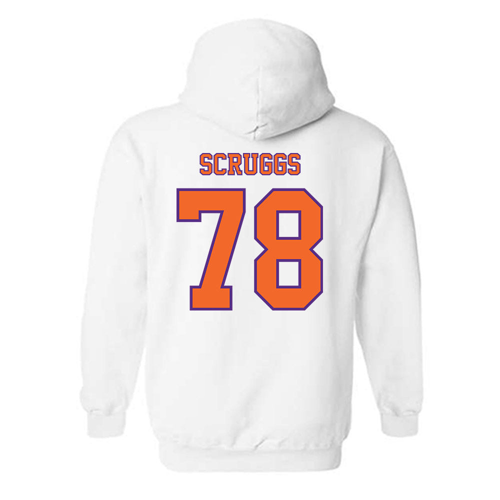 Clemson - NCAA Football : Carter Scruggs - Replica Shersey Hooded Sweatshirt-1