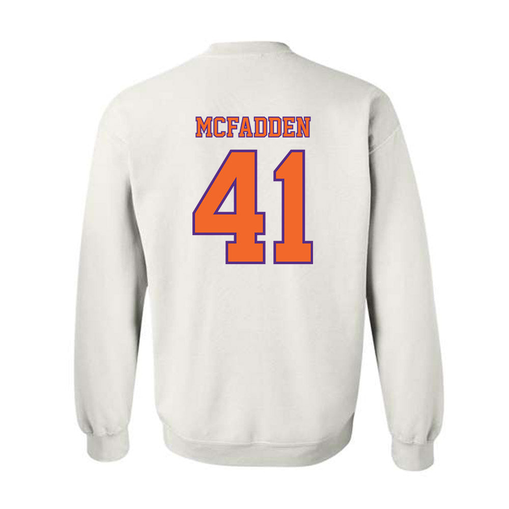 Clemson - NCAA Football : Connor McFadden - Replica Shersey Crewneck Sweatshirt-1