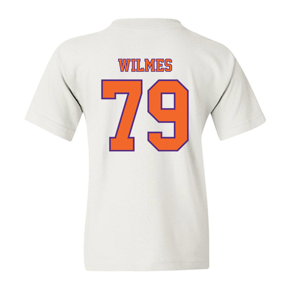 Clemson - NCAA Football : Braden Wilmes - Replica Shersey Youth T-Shirt-1
