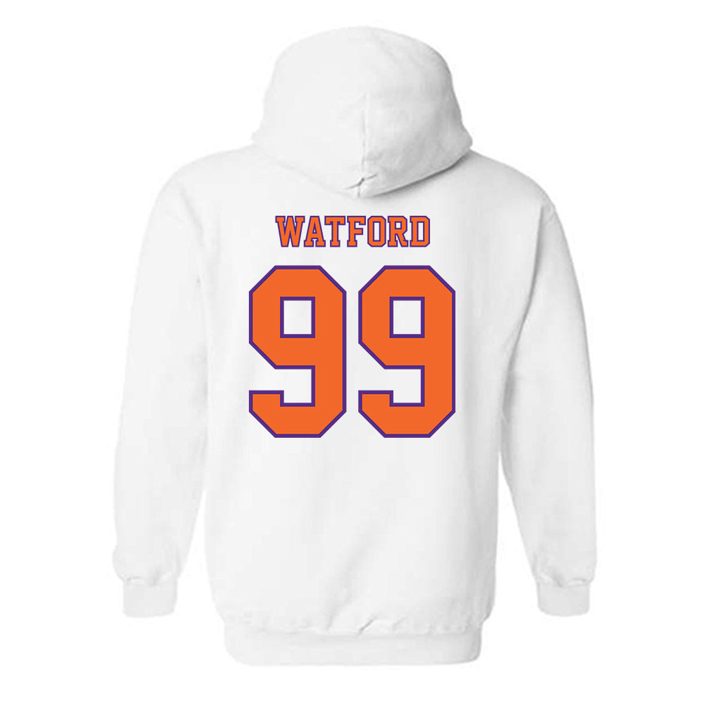 Clemson - NCAA Football : Ari Watford - Replica Shersey Hooded Sweatshirt-1