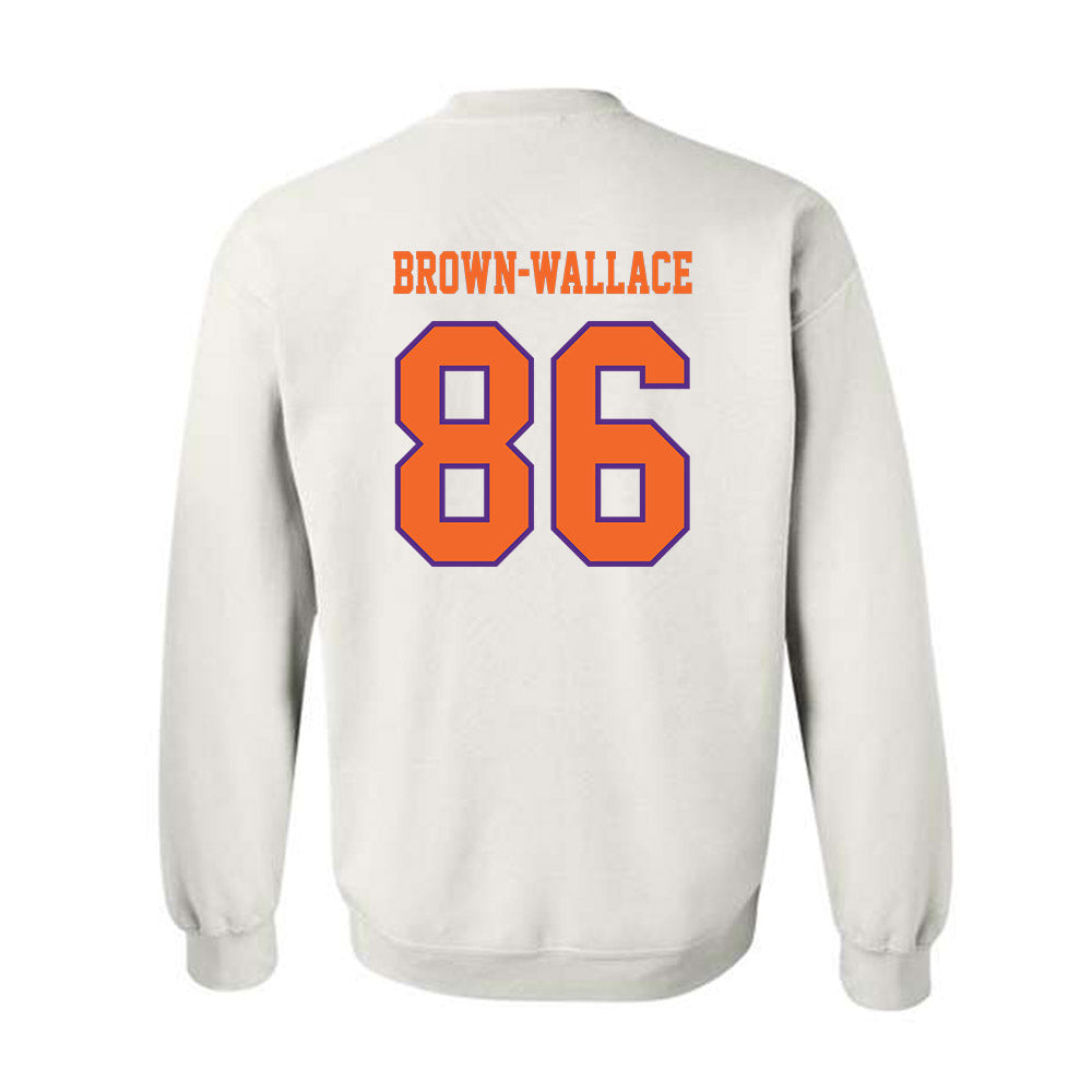 Clemson - NCAA Football : Jaylen Brown-Wallace - Replica Shersey Crewneck Sweatshirt-1