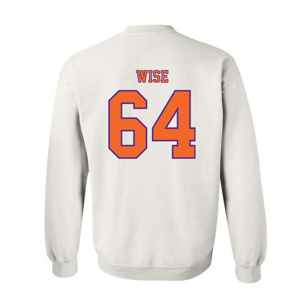 Clemson - NCAA Football : Grant Wise - Replica Shersey Crewneck Sweatshirt-1