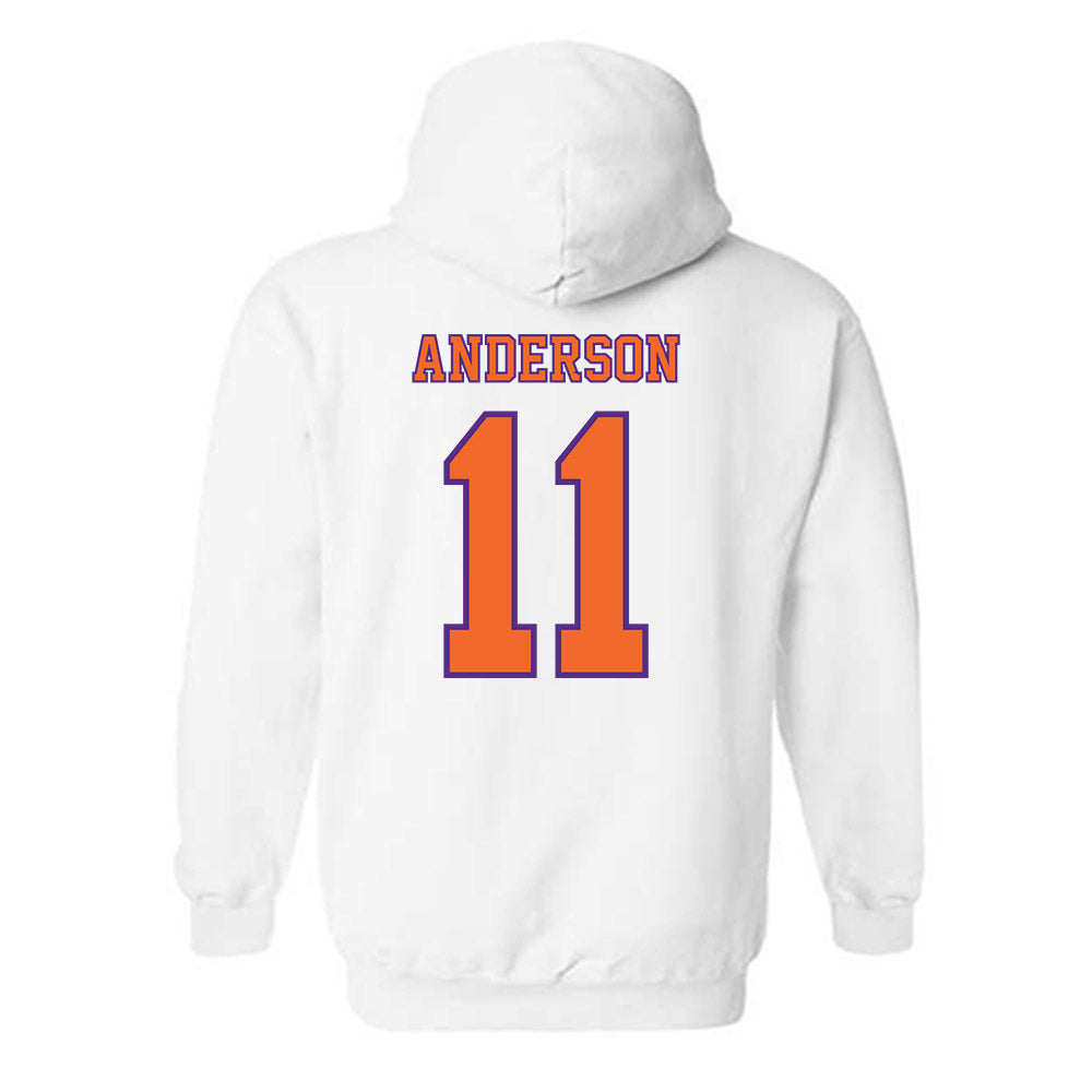 Clemson - NCAA Football : Polo Anderson - Replica Shersey Hooded Sweatshirt-1