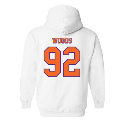 Clemson - NCAA Football : Devarrick Woods - Replica Shersey Hooded Sweatshirt-1