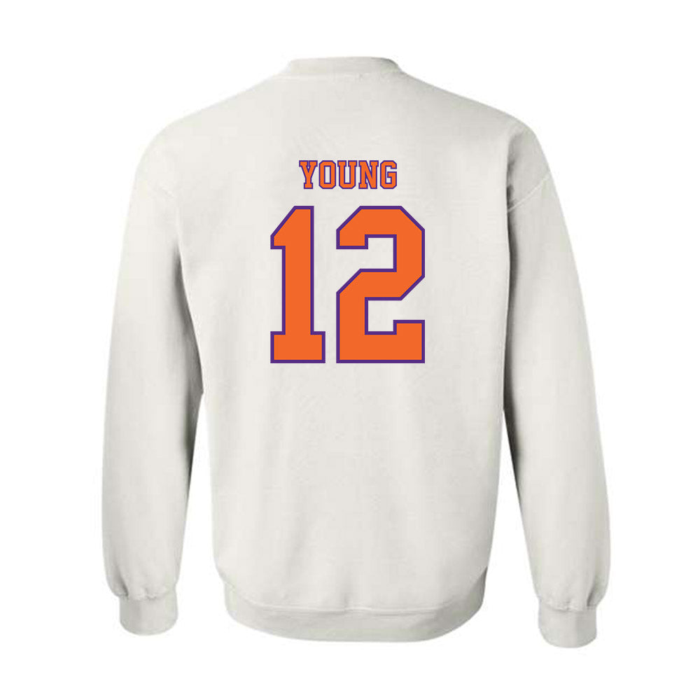 Clemson - NCAA Football : Shavar Young - Replica Shersey Crewneck Sweatshirt-1
