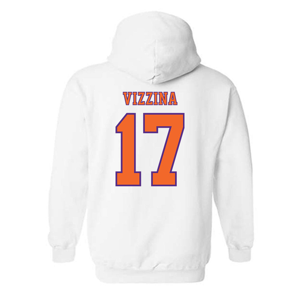 Clemson - NCAA Football : Christopher Vizzina - Replica Shersey Hooded Sweatshirt-1