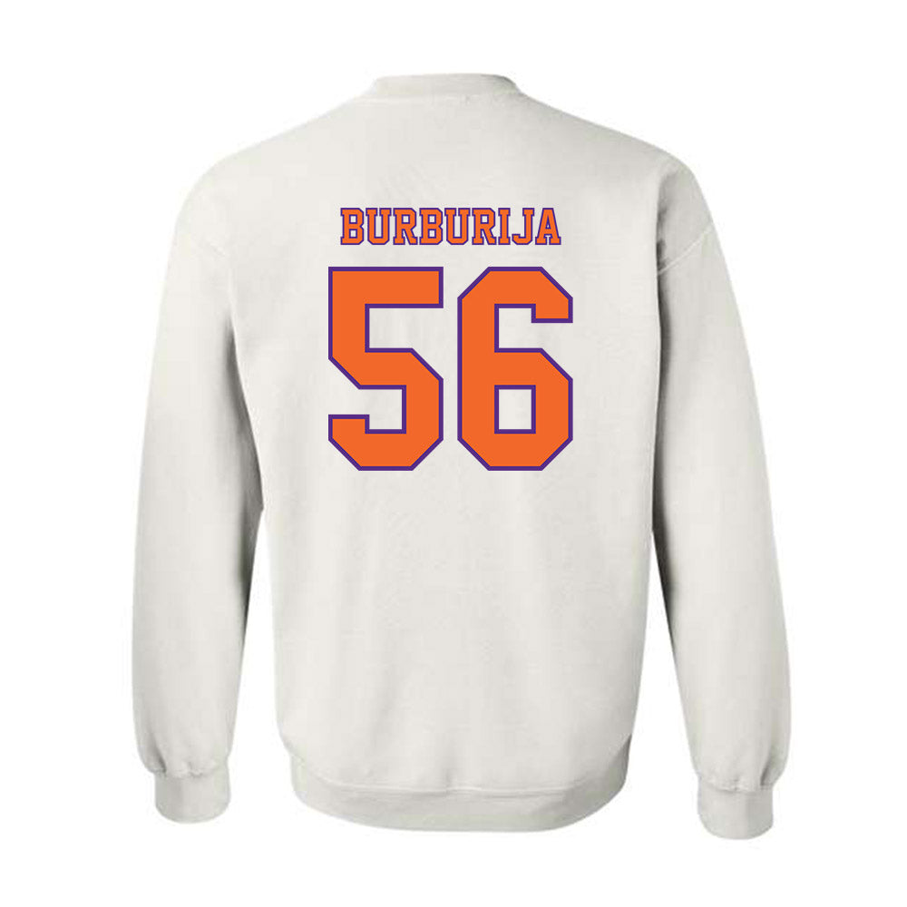 Clemson - NCAA Football : Andy Burburija - Replica Shersey Crewneck Sweatshirt-1