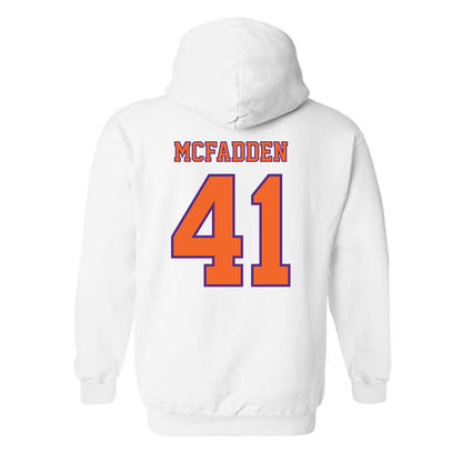 Clemson - NCAA Football : Connor McFadden - Replica Shersey Hooded Sweatshirt-1