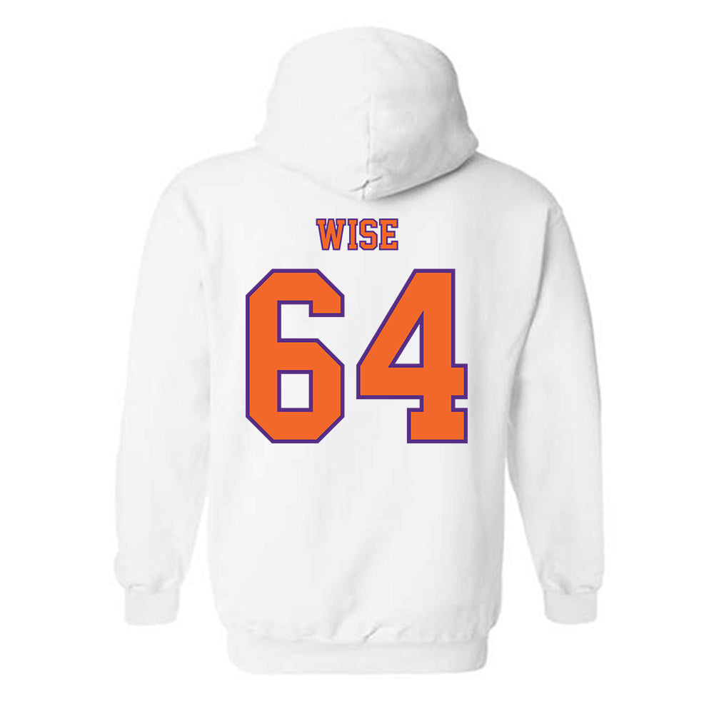 Clemson - NCAA Football : Grant Wise - Replica Shersey Hooded Sweatshirt-1
