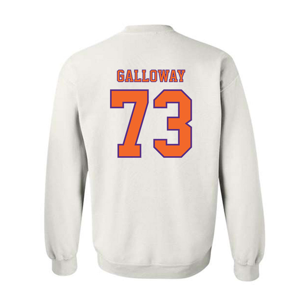 Clemson - NCAA Football : Hayes Galloway - Replica Shersey Crewneck Sweatshirt-1