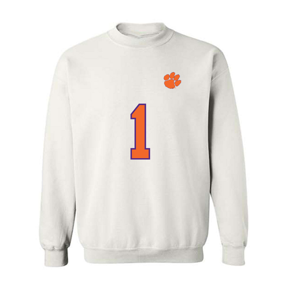 Clemson - NCAA Football : Branden Strozier - Replica Shersey Crewneck Sweatshirt-0