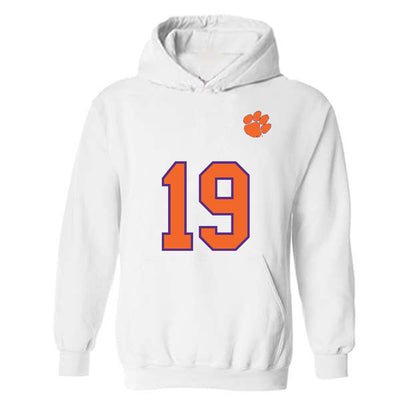 Clemson - NCAA Football : Brayden Reilly - Replica Shersey Hooded Sweatshirt-0