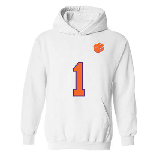 Clemson - NCAA Football : T.J. Moore - Replica Shersey Hooded Sweatshirt-0