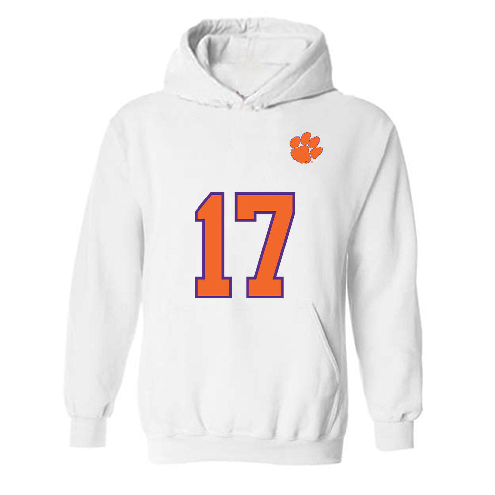 Clemson - NCAA Football : Christopher Vizzina - Replica Shersey Hooded Sweatshirt-0