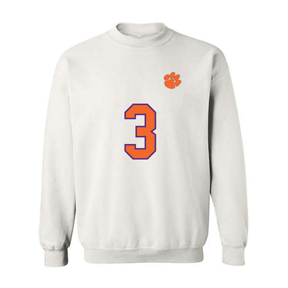 Clemson - NCAA Football : Elliot Washington II - Replica Shersey Crewneck Sweatshirt-0