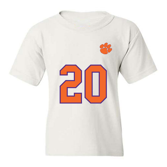 Clemson - NCAA Football : Clark Sanderson - Replica Shersey Youth T-Shirt-0