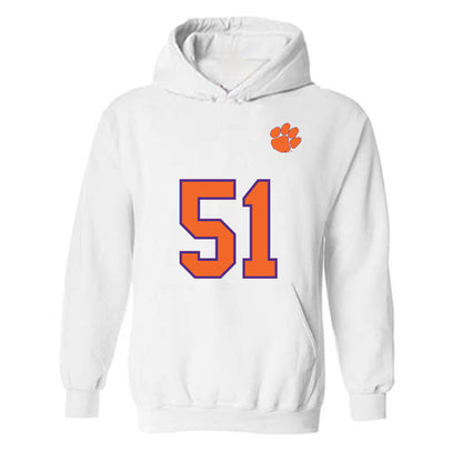 Clemson - NCAA Football : Gavin Blanchard - Replica Shersey Hooded Sweatshirt-0