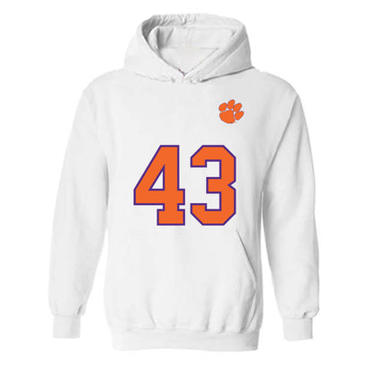 Clemson - NCAA Football : J.R. Buckner - Replica Shersey Hooded Sweatshirt-0