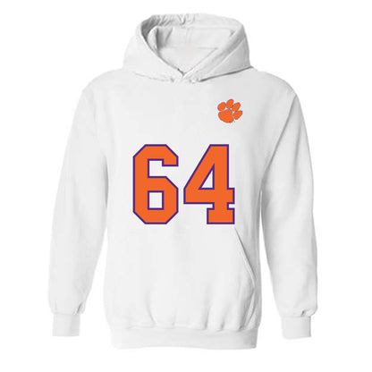 Clemson - NCAA Football : Grant Wise - Replica Shersey Hooded Sweatshirt-0